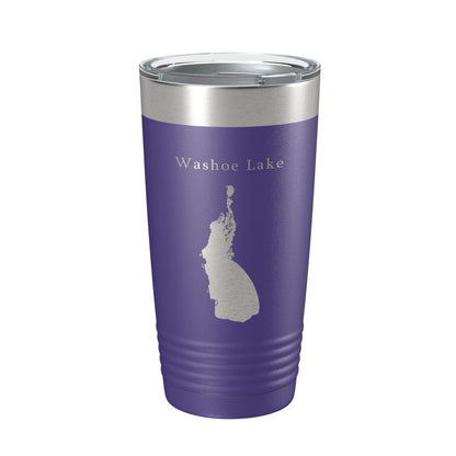 Washoe Lake Map Tumbler Travel Mug Insulated Laser Engraved Coffee Cup Nevada 20 oz-15