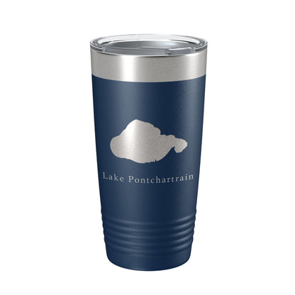 Lake Pontchartrain Map Tumbler Travel Mug Insulated Laser Engraved Coffee Cup New Orleans, Louisiana 20 oz-8