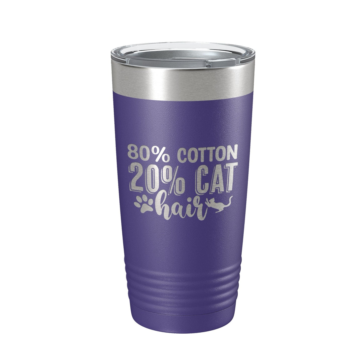 Cat Hair Joke Tumbler Funny Cat Lover Gift Travel Mug Insulated Laser Engraved Coffee Cup 20 oz-15