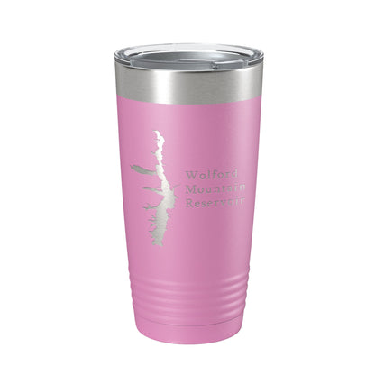 Wolford Mountain Reservoir Tumbler Lake Map Travel Mug Insulated Laser Engraved Coffee Cup Colorado 20 oz-14