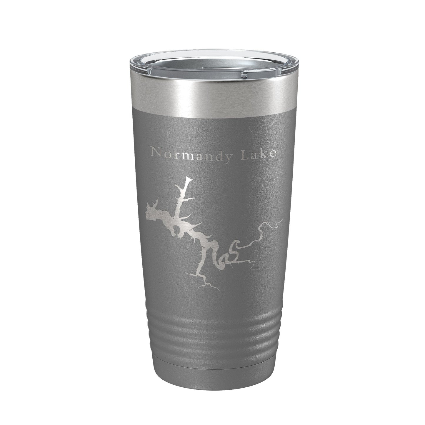 Normandy Lake Map Tumbler Travel Mug Insulated Laser Engraved Coffee Cup Tennessee 20 oz-16
