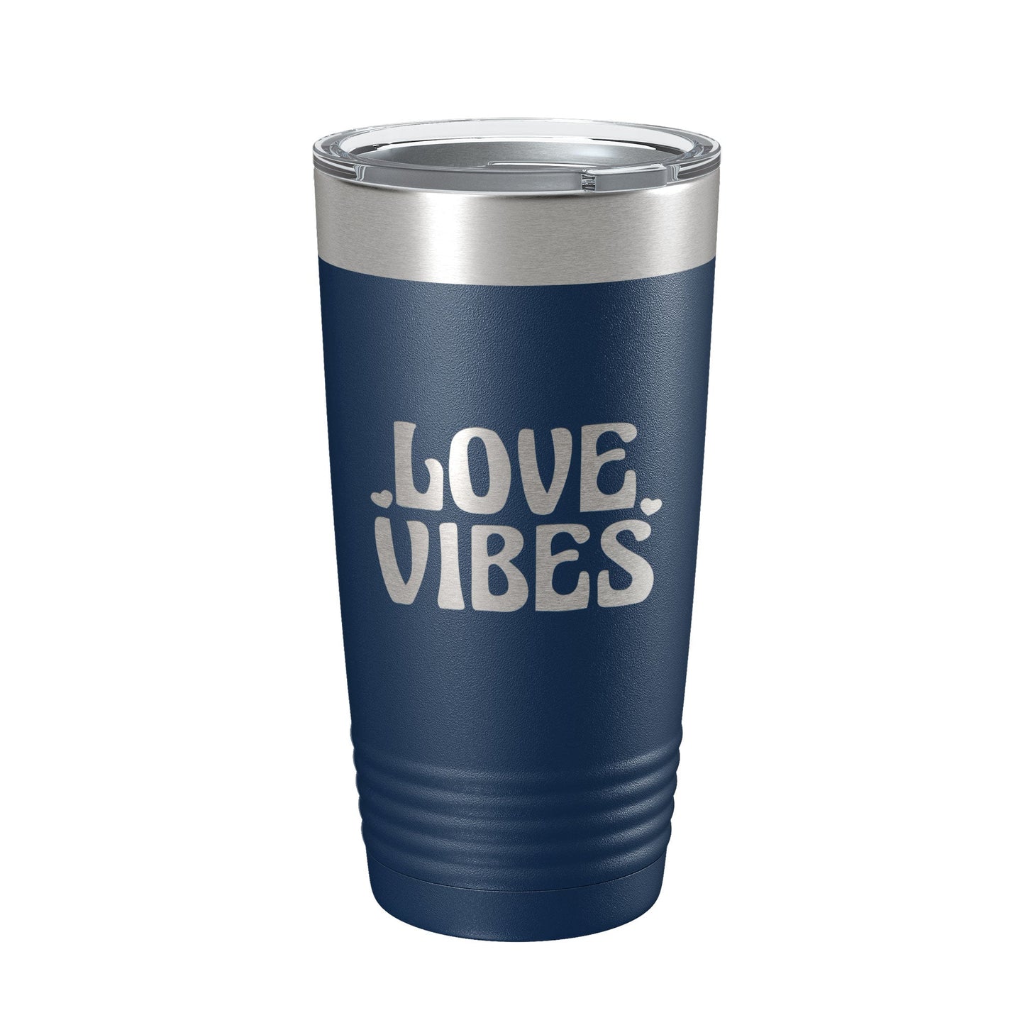 Love Vibes Tumbler Valentine's Day Travel Mug Gift Insulated Laser Engraved Coffee Cup 20 oz-2
