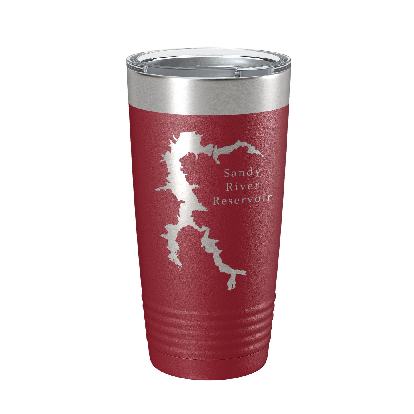 Sandy River Reservoir Tumbler Lake Map Travel Mug Insulated Laser Engraved Coffee Cup Virginia 20 oz-18