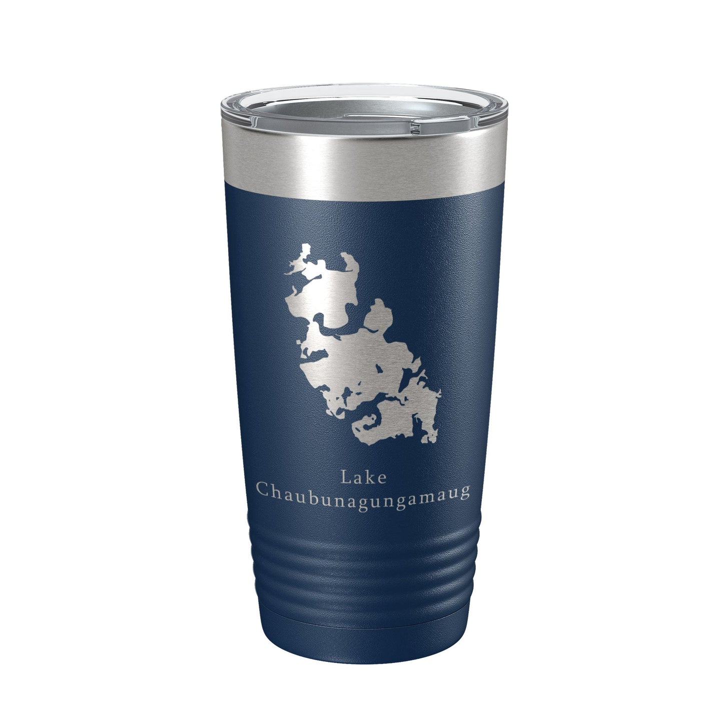 Lake Chaubunagungamaug Map Tumbler Travel Mug Insulated Laser Engraved Coffee Cup Massachusetts 20 oz-2