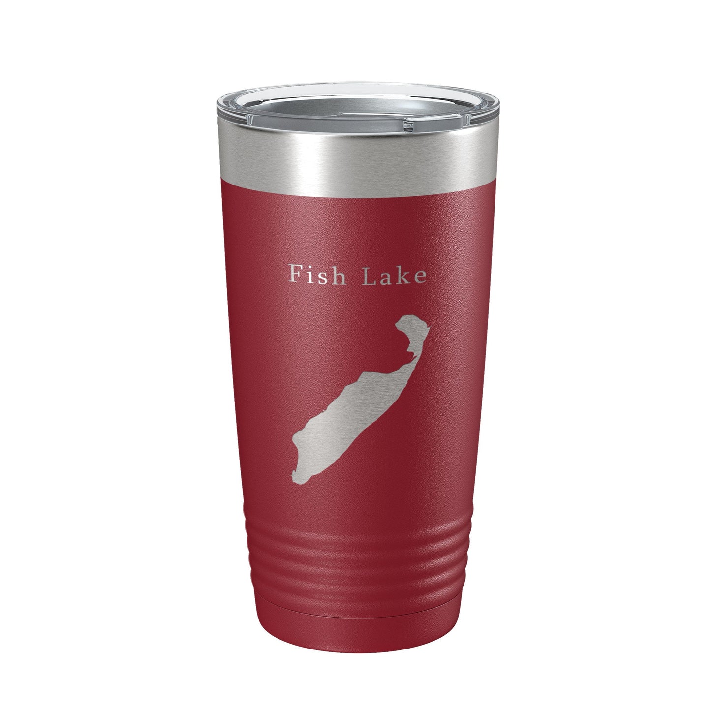 Fish Lake Map Tumbler Travel Mug Insulated Laser Engraved Coffee Cup Utah 20 oz-18