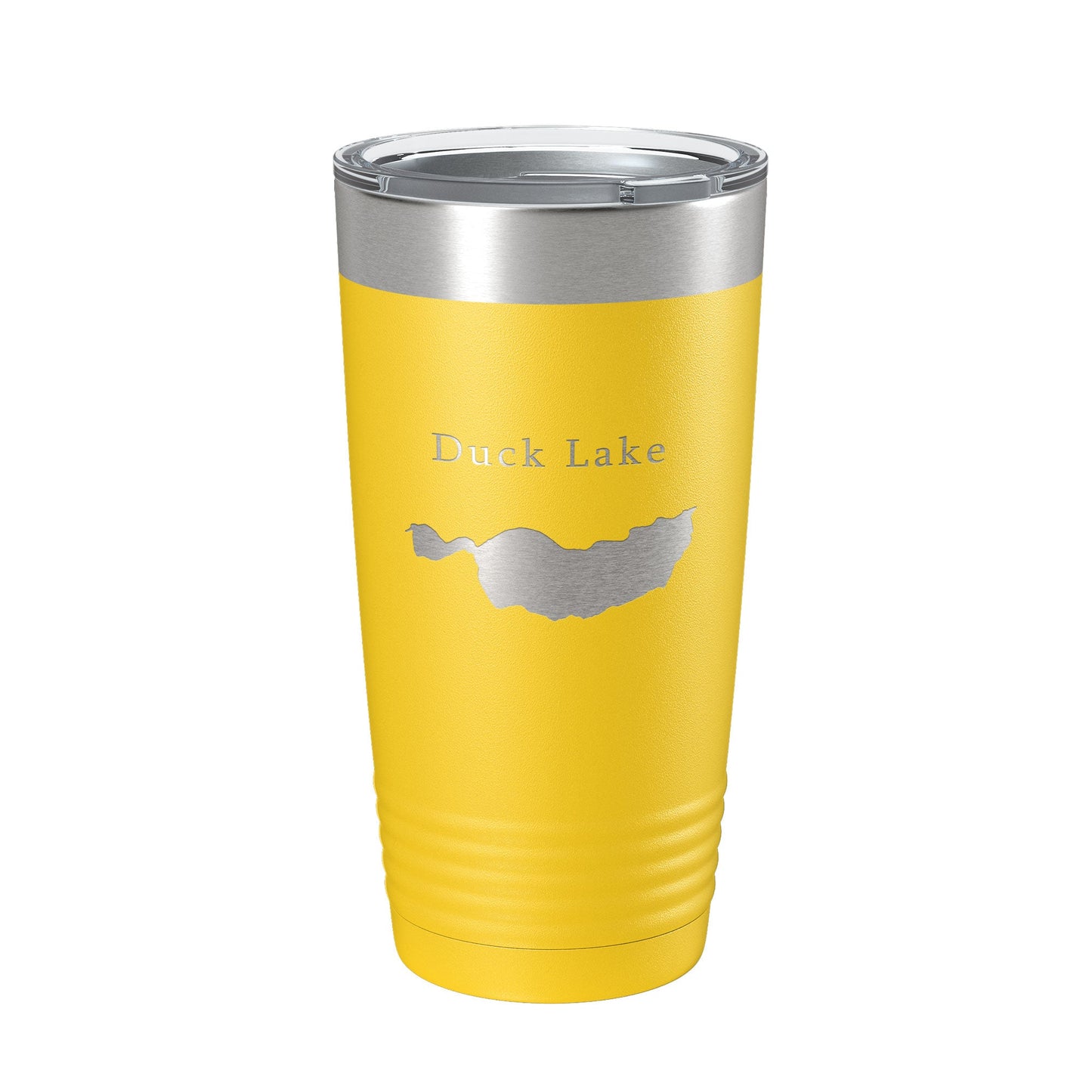 Duck Lake Map Tumbler Travel Mug Insulated Laser Engraved Coffee Cup Muskegon County Michigan 20 oz-19