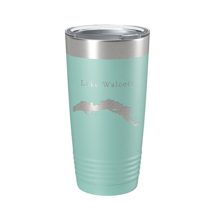 Lake Walcott Map Tumbler Travel Mug Insulated Laser Engraved Coffee Cup Idaho 20 oz-12