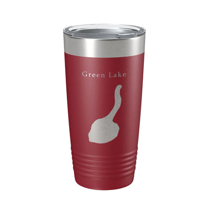 Green Lake Map Tumbler Travel Mug Insulated Laser Engraved Coffee Cup New York 20 oz-18