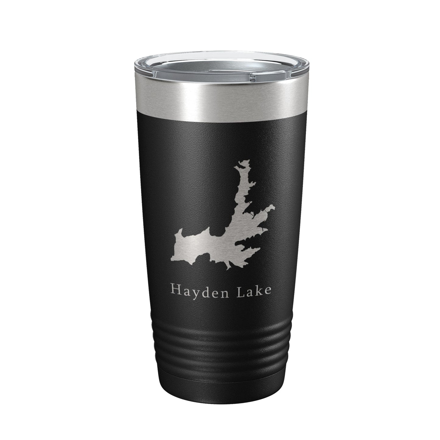 Hayden Lake Map Tumbler Travel Mug Insulated Laser Engraved Coffee Cup Idaho 20 oz-0
