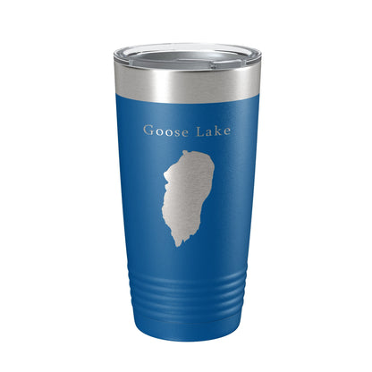 Goose Lake Map Tumbler Travel Mug Insulated Laser Engraved Coffee Cup California Oregon 20 oz-6
