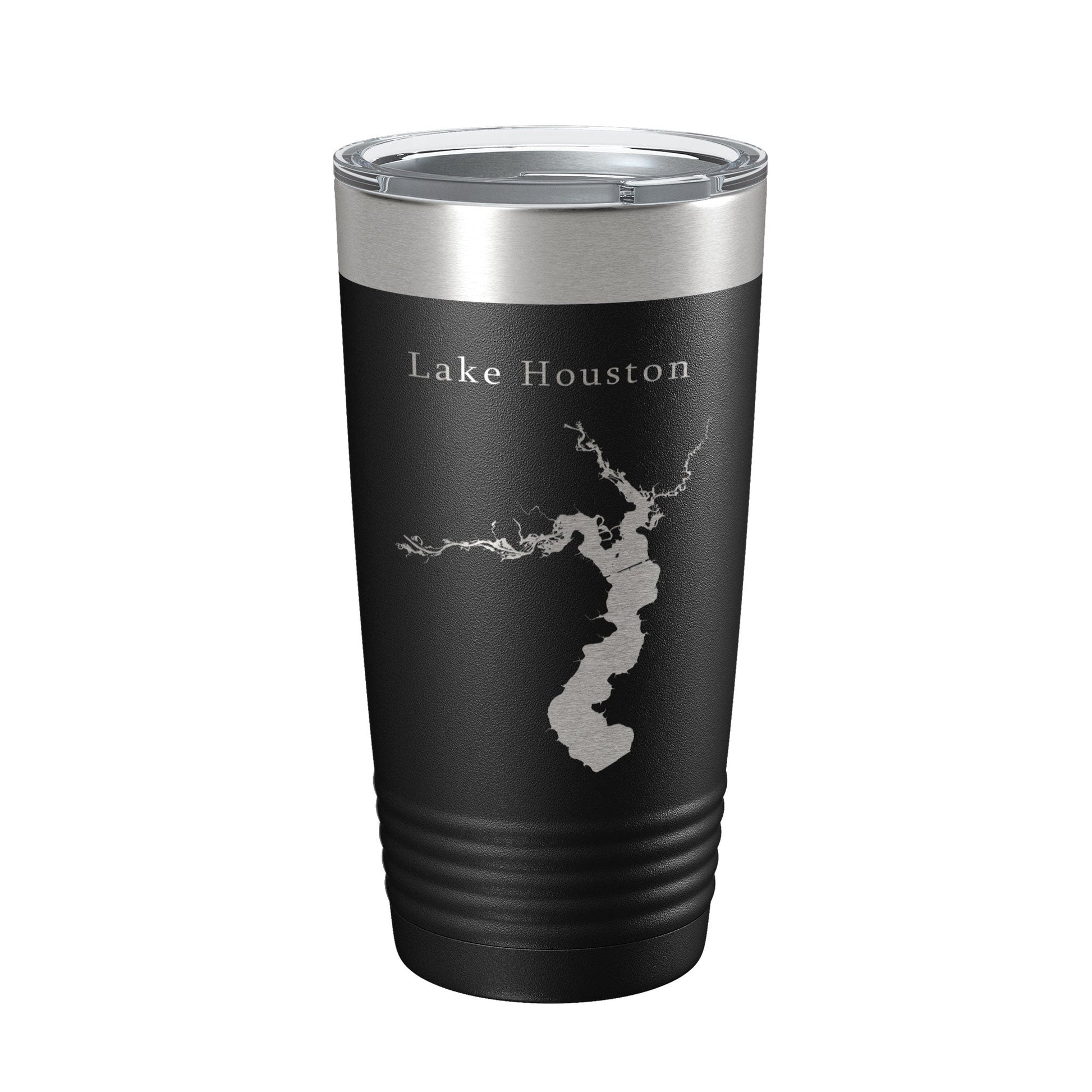 Lake Houston Map Tumbler Travel Mug Insulated Laser Engraved Coffee Cup Texas 20 oz-5