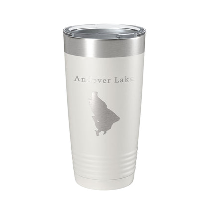 Andover Lake Map Tumbler Travel Mug Insulated Laser Engraved Coffee Cup Connecticut 20 oz-7
