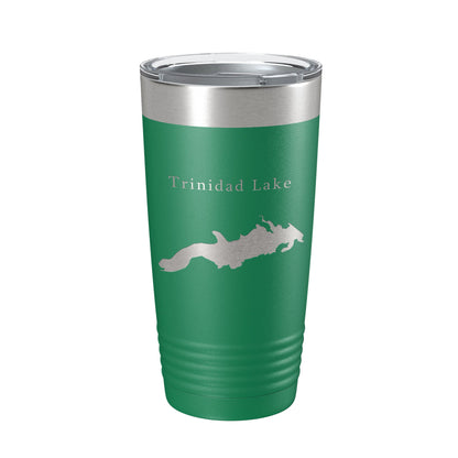 Trinidad Lake Map Tumbler Travel Mug Insulated Laser Engraved Coffee Cup Colorado 20 oz-9