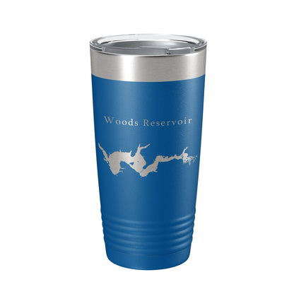 Woods Reservoir Tumbler Lake Map Travel Mug Insulated Laser Engraved Coffee Cup Tennessee 20 oz-6