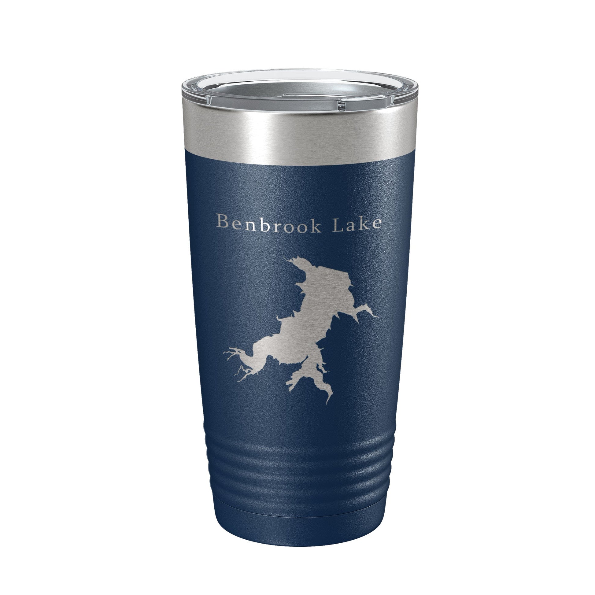 Benbrook Lake Map Tumbler Travel Mug Insulated Laser Engraved Coffee Cup Texas 20 oz-2