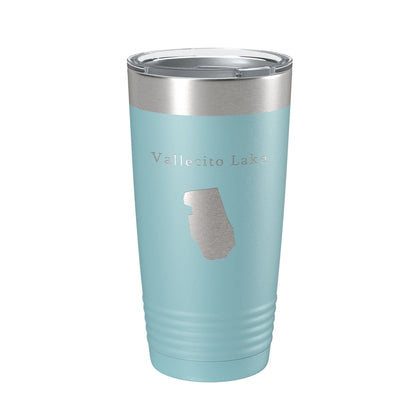 Vallecito Lake Map Tumbler Travel Mug Insulated Laser Engraved Coffee Cup Colorado 20 oz-13
