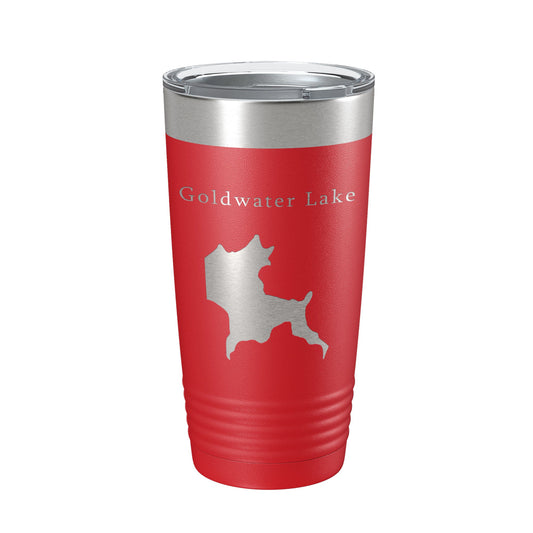Goldwater Lake Map Tumbler Travel Mug Insulated Laser Engraved Coffee Cup Arizona 20 oz-10