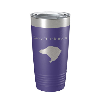 Lake Hutchinson Map Tumbler Travel Mug Insulated Laser Engraved Coffee Cup Florida 20 oz-15
