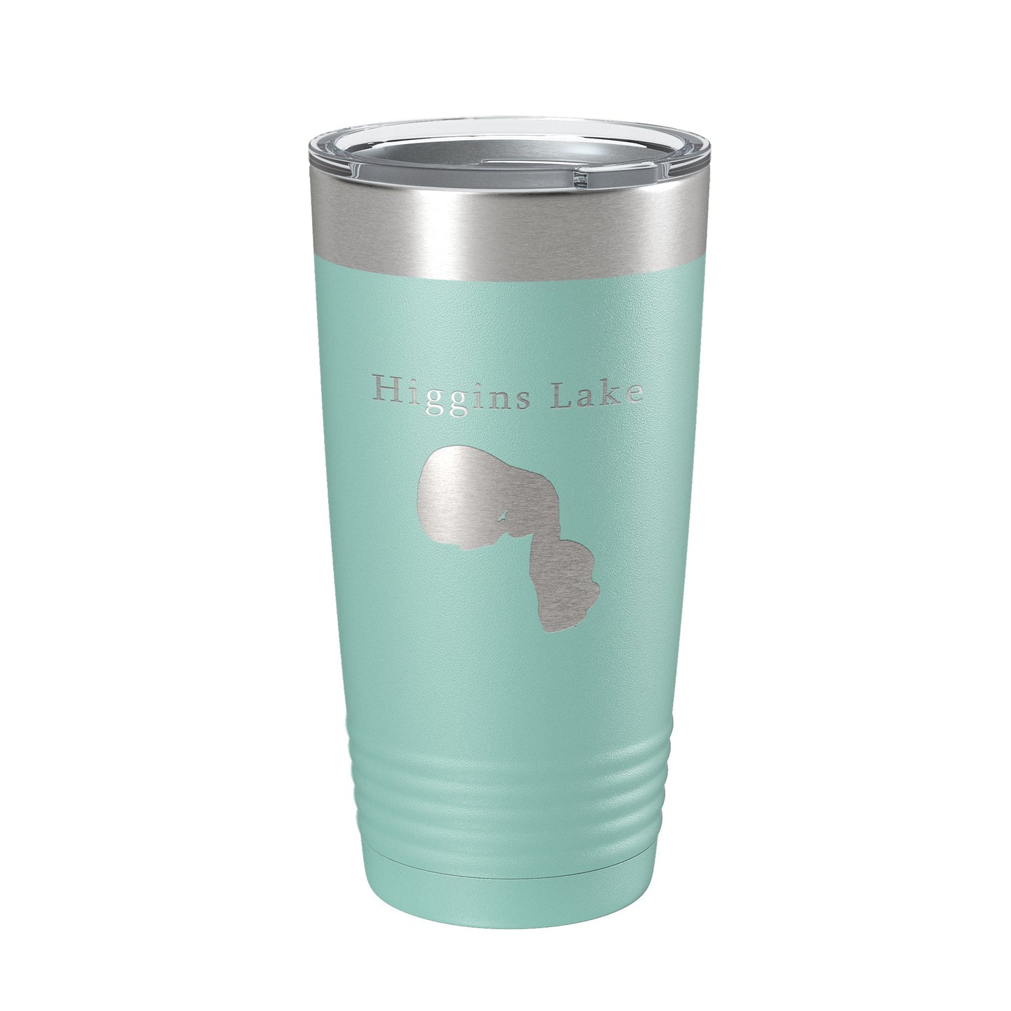 Higgins Lake Map Tumbler Travel Mug Insulated Laser Engraved Coffee Cup Michigan 20 oz-12