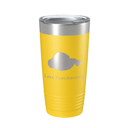 Lake Pontchartrain Map Tumbler Travel Mug Insulated Laser Engraved Coffee Cup New Orleans, Louisiana 20 oz-19