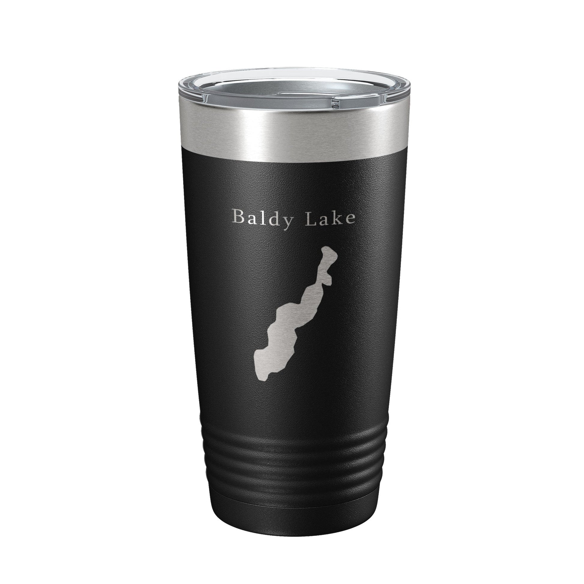 Baldy Lake Map Tumbler Travel Mug Insulated Laser Engraved Coffee Cup Michigan 20 oz-0