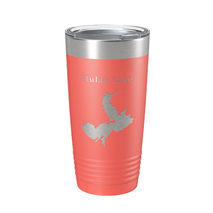 Hulah Lake Map Tumbler Travel Mug Insulated Laser Engraved Coffee Cup Oklahoma 20 oz-20