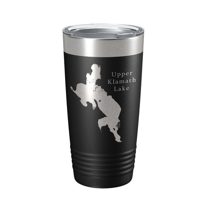 Upper Klamath Lake Map Tumbler Travel Mug Insulated Laser Engraved Coffee Cup Oregon 20 oz-5