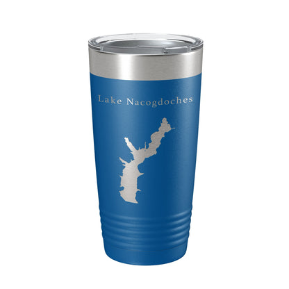 Lake Nacogdoches Map Tumbler Travel Mug Insulated Laser Engraved Coffee Cup Texas 20 oz-6