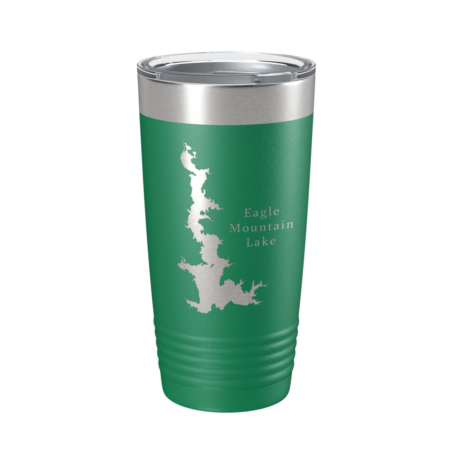 Eagle Mountain Lake Map Tumbler Travel Mug Insulated Laser Engraved Coffee Cup Texas 20 oz-9