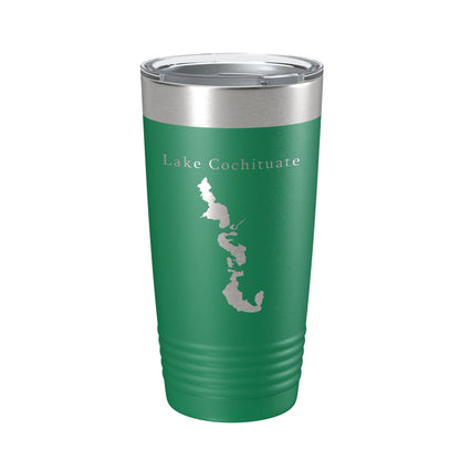 Lake Cochituate Map Tumbler Travel Mug Insulated Laser Engraved Coffee Cup Massachusetts 20 oz-9