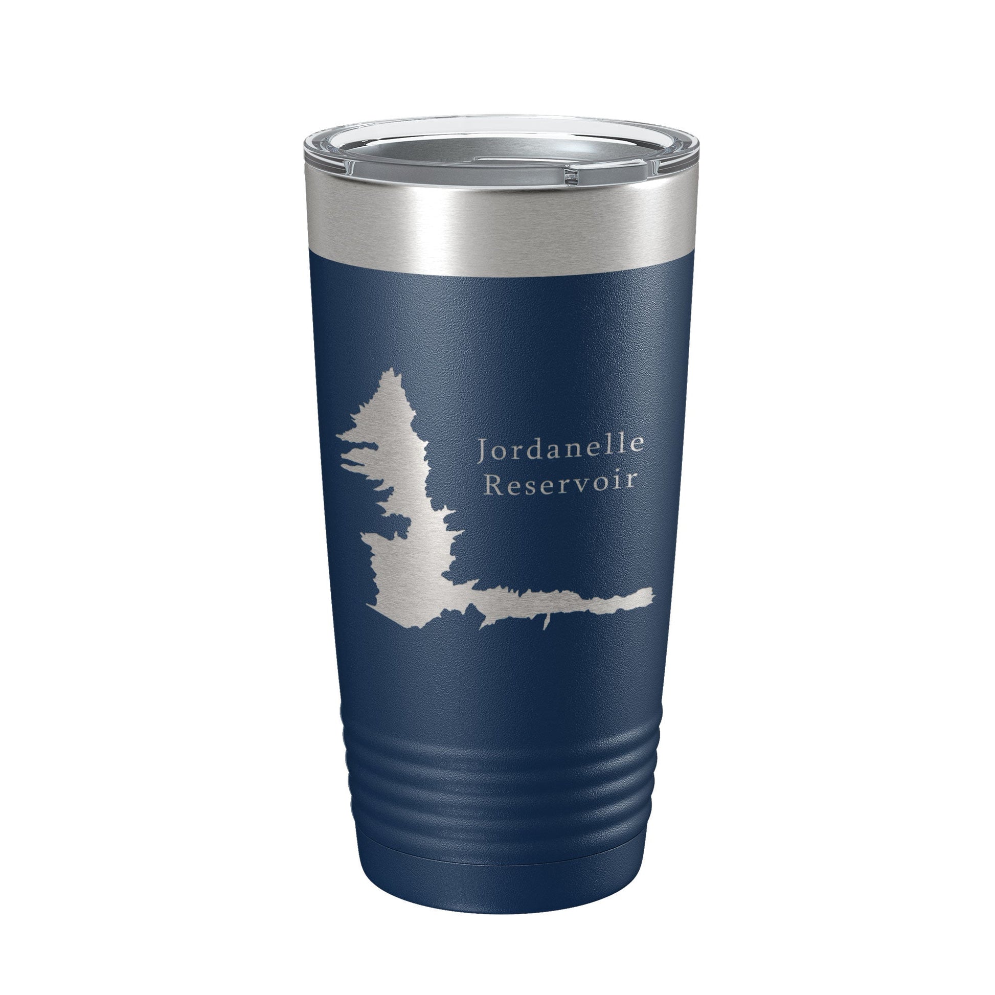 Jordanelle Reservoir Tumbler Lake Map Travel Mug Insulated Laser Engraved Coffee Cup Utah 20 oz-2