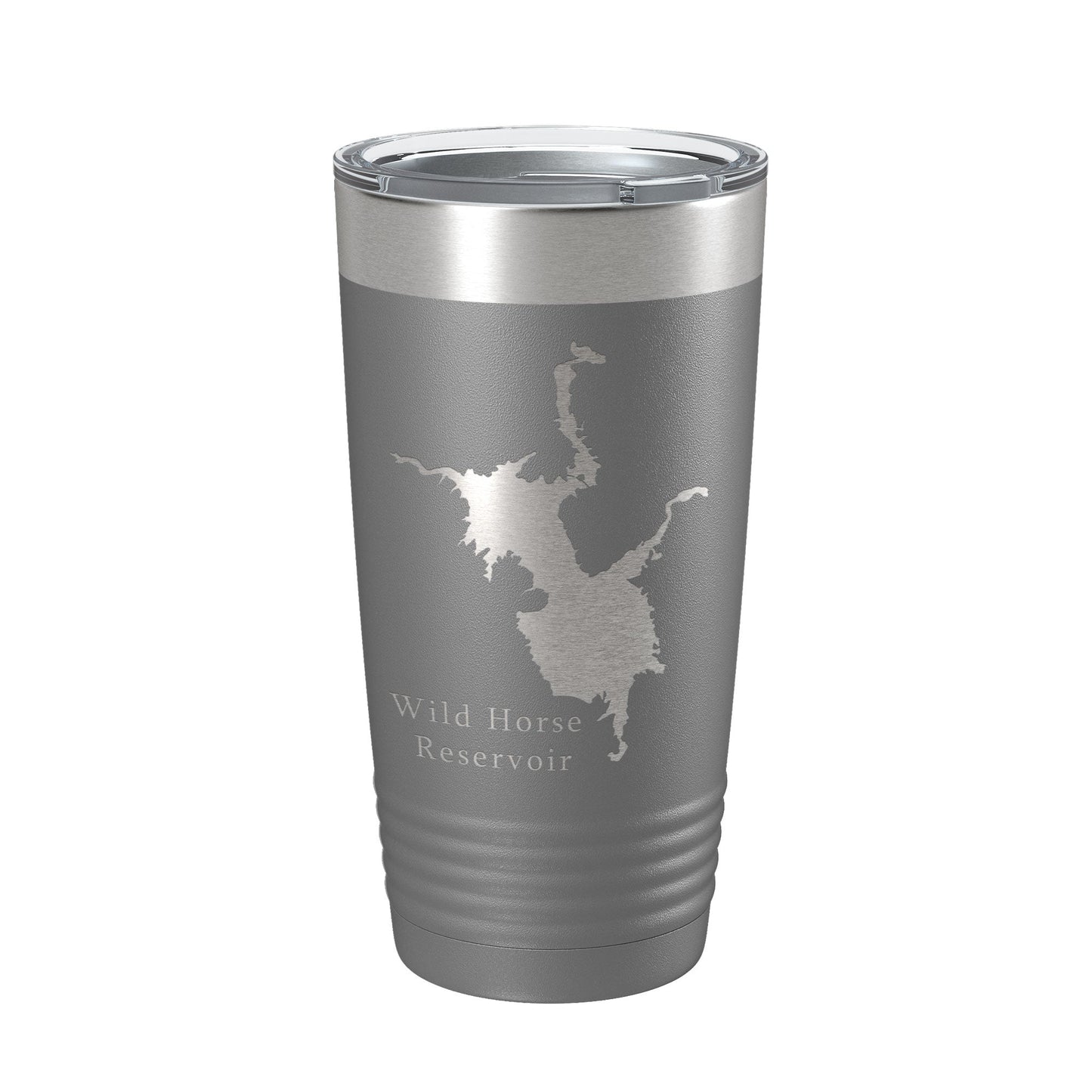 Wild Horse Reservoir Tumbler Lake Map Travel Mug Insulated Laser Engraved Coffee Cup Nevada 20 oz-16