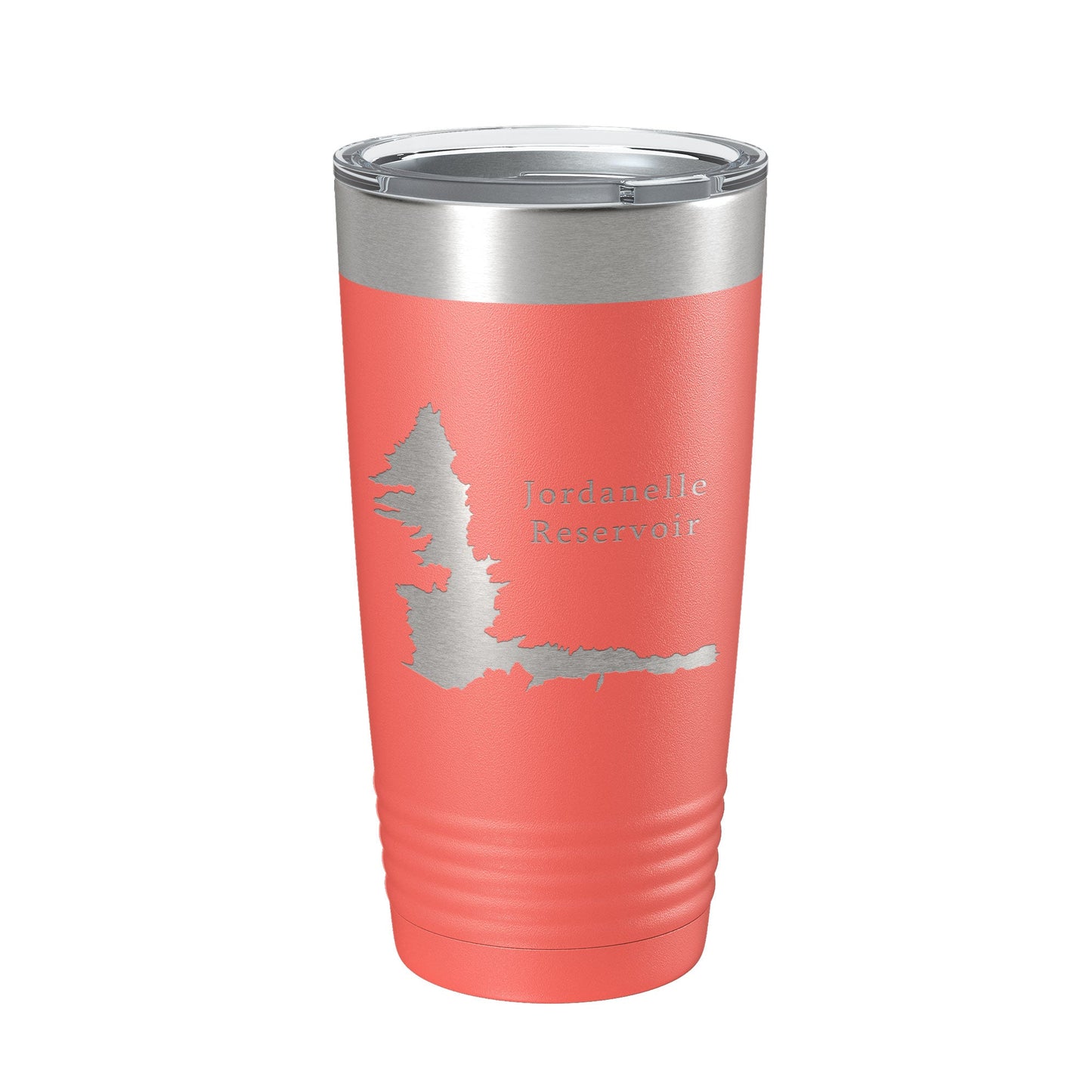 Jordanelle Reservoir Tumbler Lake Map Travel Mug Insulated Laser Engraved Coffee Cup Utah 20 oz-20