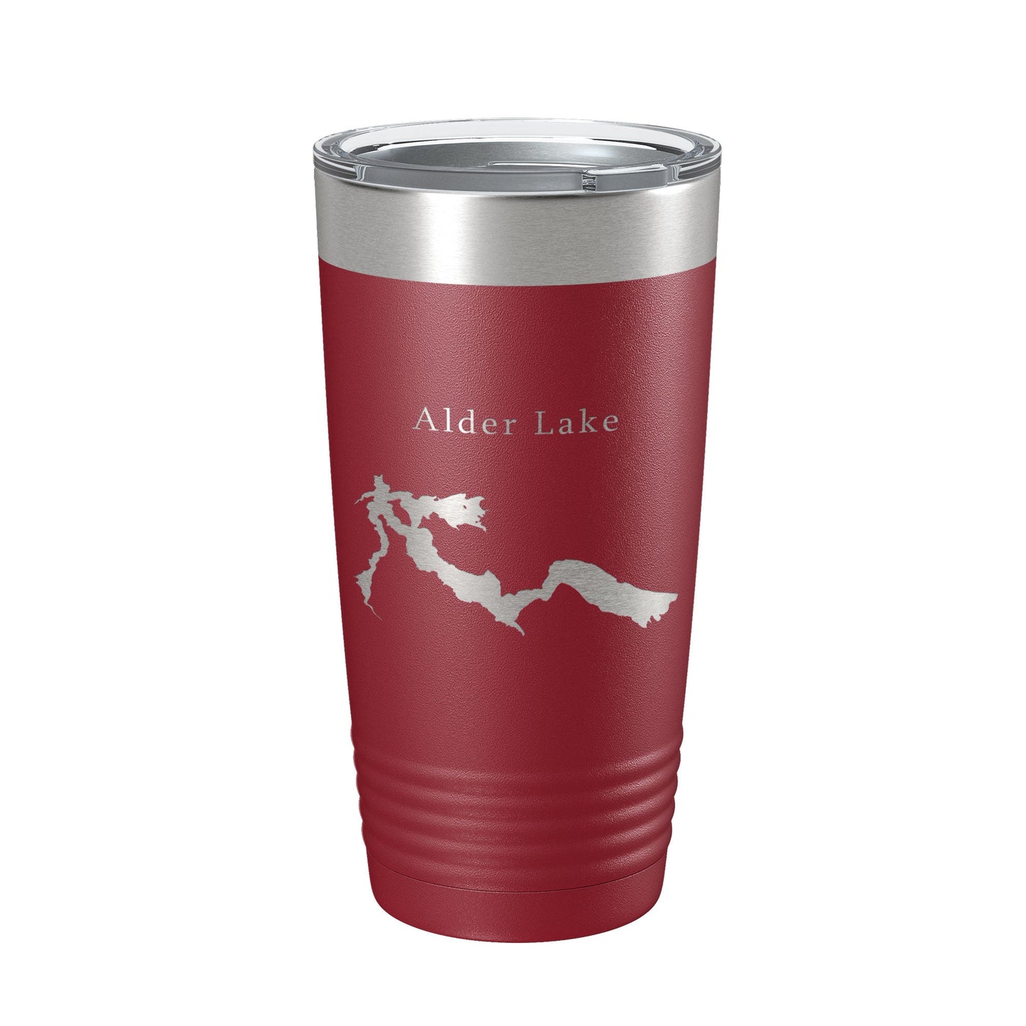 Alder Lake Map Tumbler Travel Mug Insulated Laser Engraved Coffee Cup Washington 20 oz-18