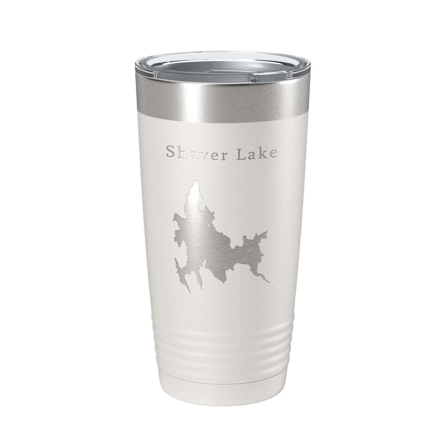 Shaver Lake Map Tumbler Travel Mug Insulated Laser Engraved Coffee Cup California 20 oz-1