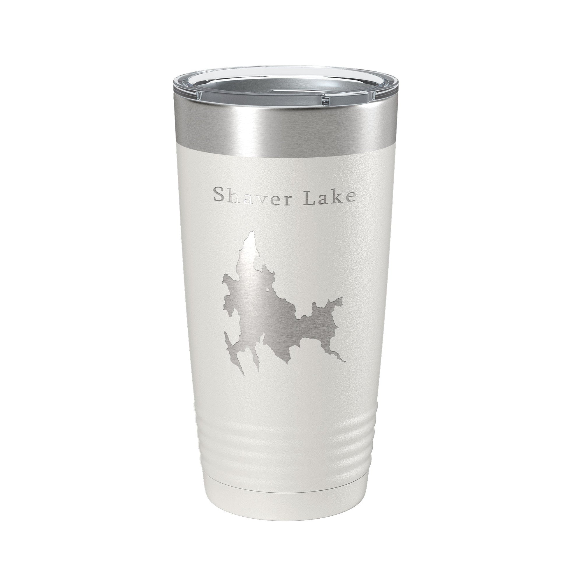 Shaver Lake Map Tumbler Travel Mug Insulated Laser Engraved Coffee Cup California 20 oz-1