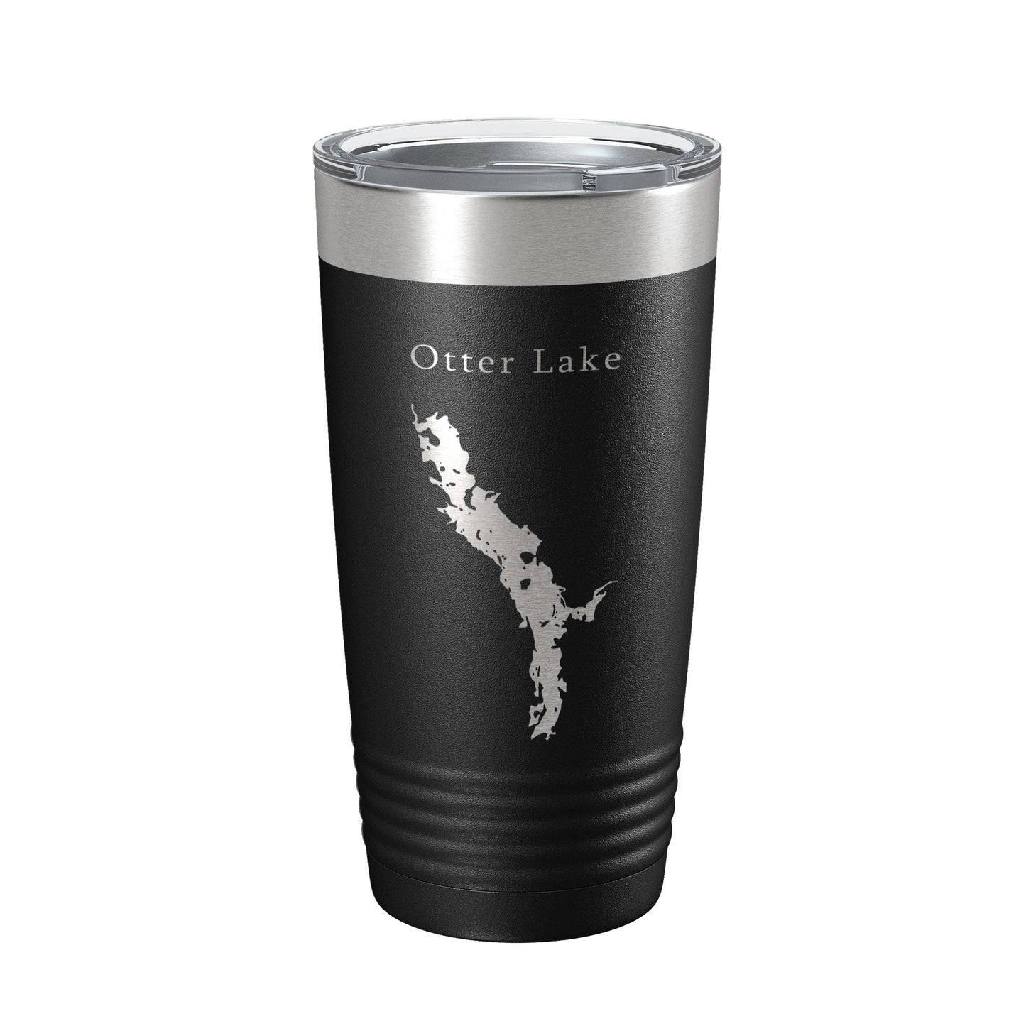 Otter Lake Map Tumbler Travel Mug Insulated Laser Engraved Coffee Cup Colburn Wisconsin 20 oz-0