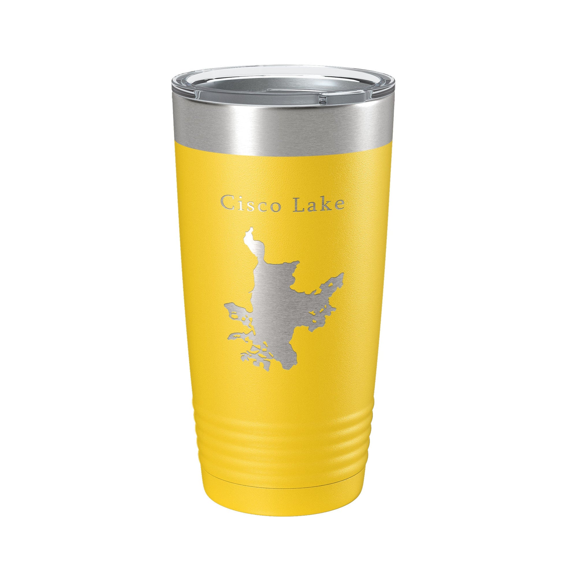 Cisco Lake Map Tumbler Travel Mug Insulated Laser Engraved Coffee Cup Michigan 20 oz-4
