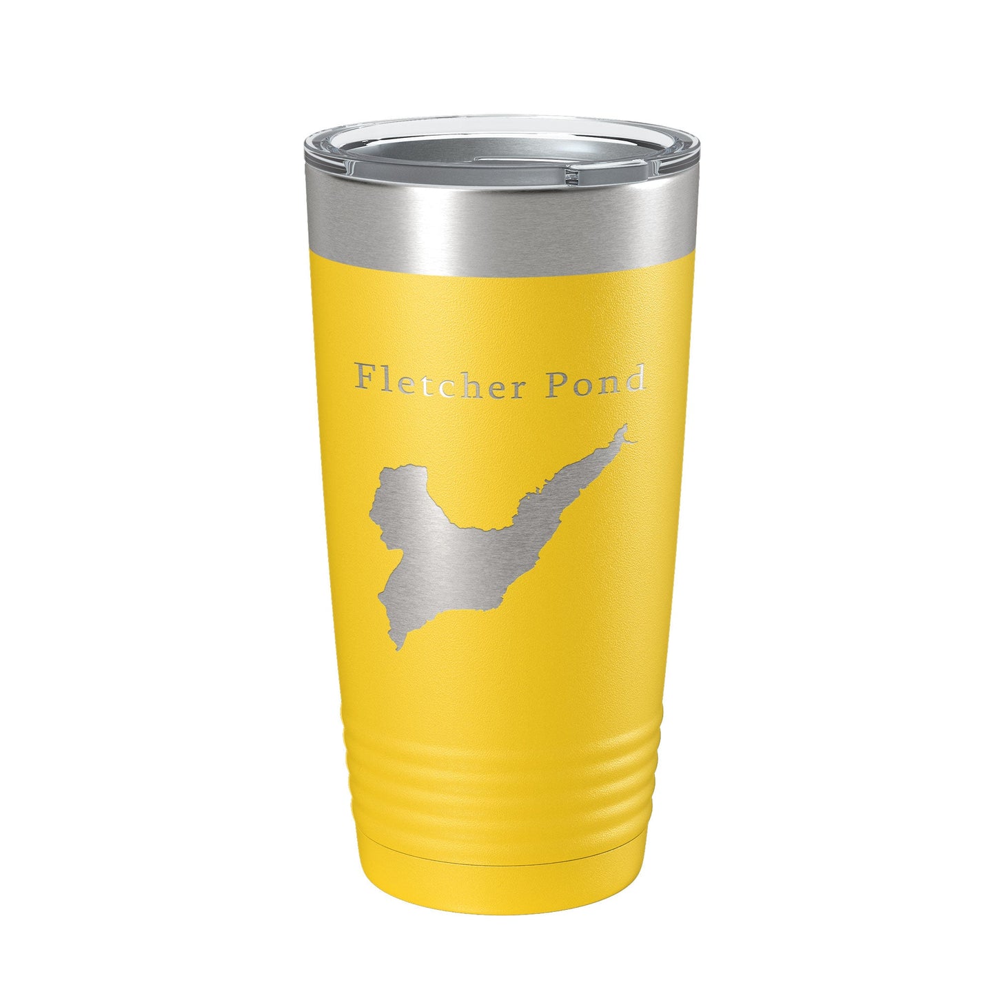 Fletcher Pond Tumbler Lake Map Travel Mug Insulated Laser Engraved Coffee Cup Michigan 20 oz-4