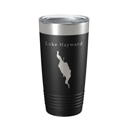 Lake Hayward Map Tumbler Travel Mug Insulated Laser Engraved Coffee Cup Connecticut 20 oz-0
