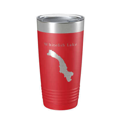 Whitefish Lake Map Tumbler Travel Mug Insulated Laser Engraved Coffee Cup Montana 20 oz-10