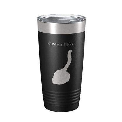 Green Lake Map Tumbler Travel Mug Insulated Laser Engraved Coffee Cup New York 20 oz-5