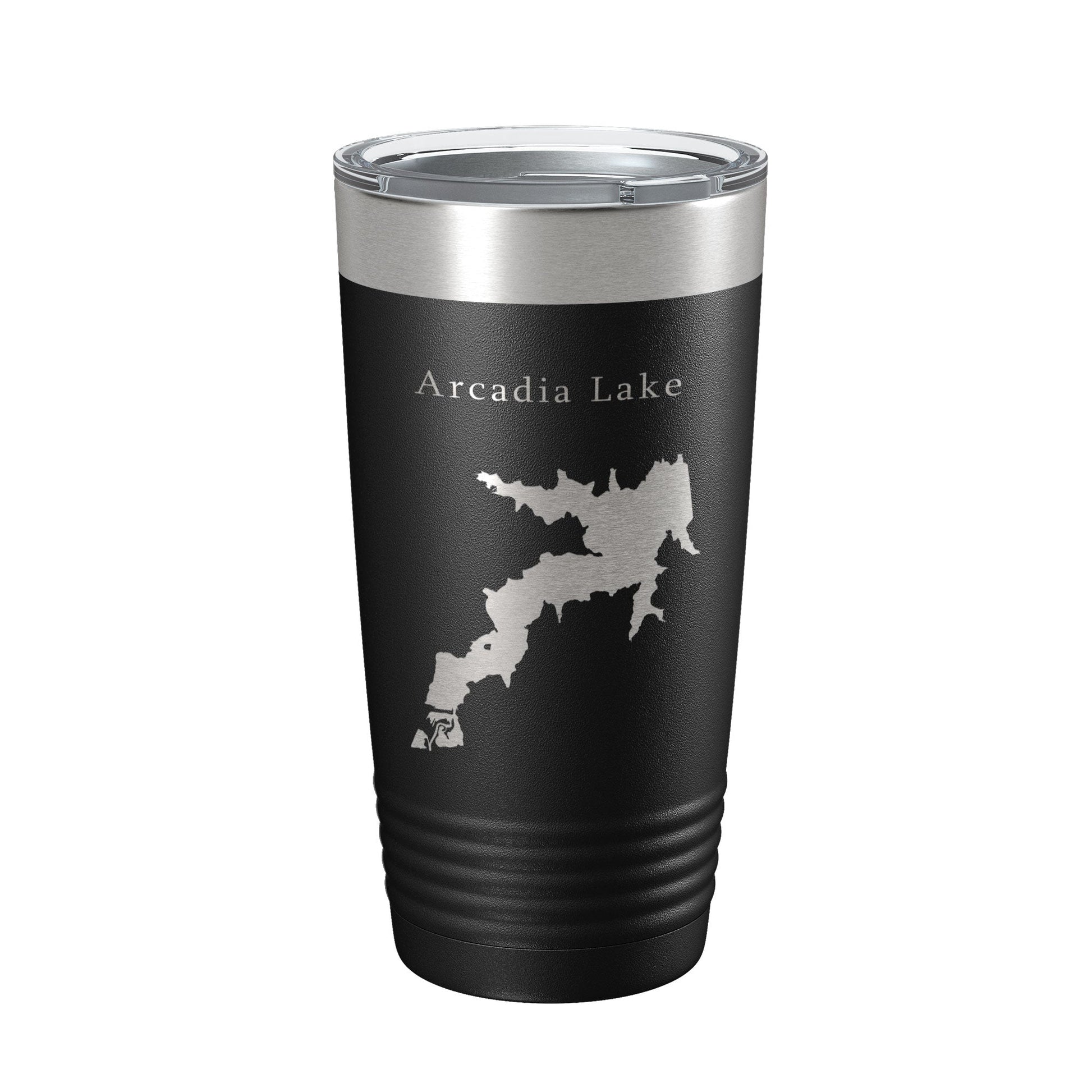 Arcadia Lake Map Tumbler Travel Mug Insulated Laser Engraved Coffee Cup Oklahoma 20 oz-5