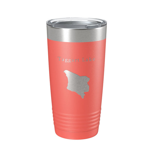 Taggart Lake Map Tumbler Travel Mug Insulated Laser Engraved Coffee Cup Wyoming 20 oz-20