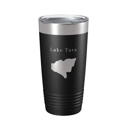 Lake Tara Map Tumbler Travel Mug Insulated Laser Engraved Coffee Cup Georgia 20 oz-0