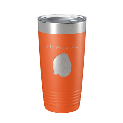 Bde Maka Ska Tumbler Lake Map Travel Mug Insulated Laser Engraved Coffee Cup Minnesota 20 oz-17