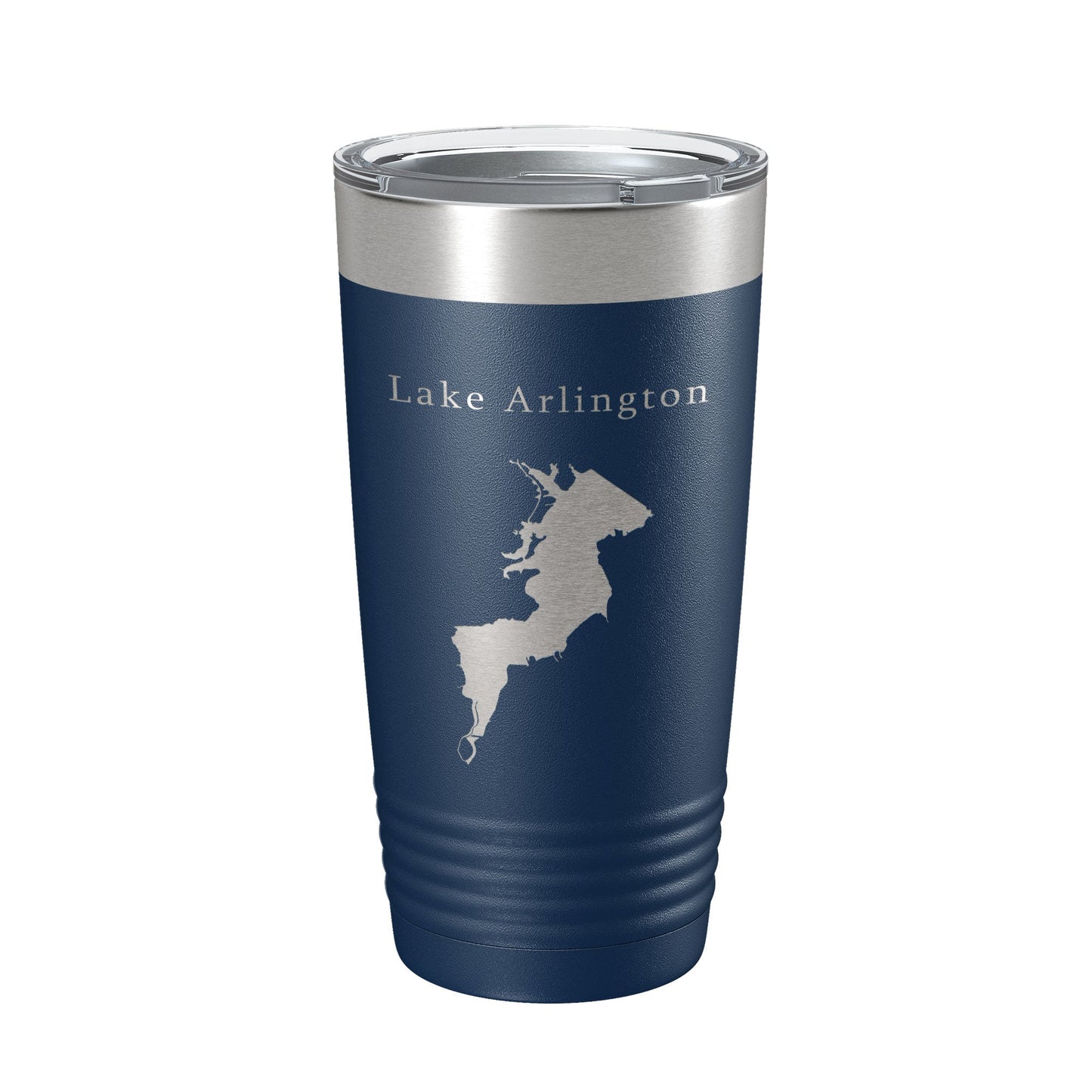 Lake Arlington Map Tumbler Travel Mug Insulated Laser Engraved Coffee Cup Texas 20 oz-2