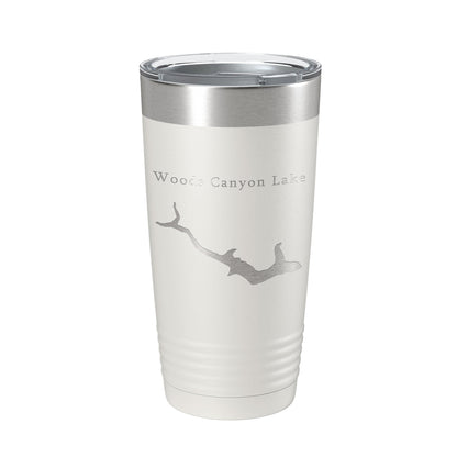 Woods Canyon Lake Map Tumbler Travel Mug Insulated Laser Engraved Coffee Cup Arizona 20 oz-7