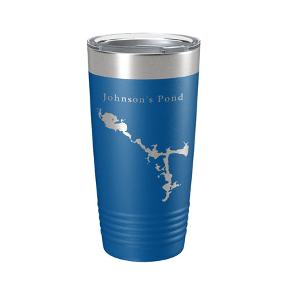 Johnson's Pond Tumbler Lake Map Travel Mug Insulated Laser Engraved Coffee Cup Rhode Island 20 oz-6