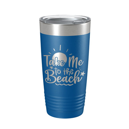 Take Me To The Beach Tumbler Travel Mug Insulated Laser Engraved Coffee Cup 20 oz-6